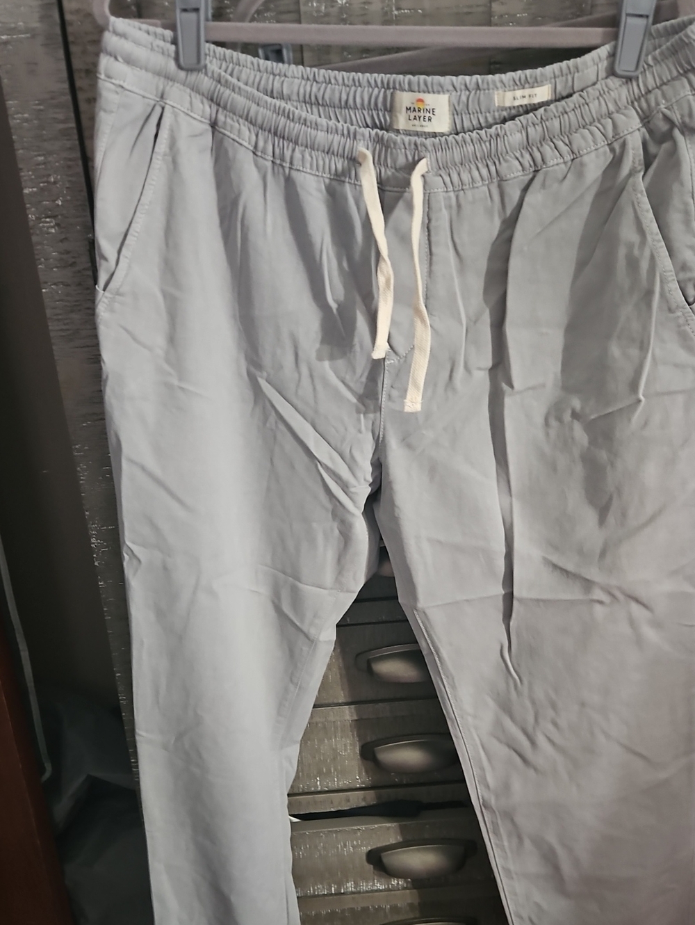 MARINE LAYER SATURDAY PANT JOGGER SLIM FIT 2XL W 18.5 Flat. L 30